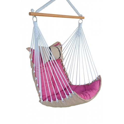 ALTINOLUK HAMAK Sandalye Salıncak Yastıklı (BEJ& PEMBE) Minderli ALTINOLUK HAMAK Sandalye Salıncak Yastıklı (BEJ& PEMBE) Minderli