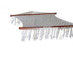 ALTINOLUK HAMAK  ÇİFT KİŞİLİK PÜSKÜLLÜ HAMAK ( BEYAZ)