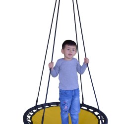 ALTINOLUK HAMAK Çocuk Ve Yetişkin Yuvarlak Tavana Asılan Salıncak (Büyük Boy ) SARI