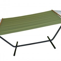 ALTINOLUK HAMAK Kumaş Hamak Çift Kişilik Set Metal Ayaklı ( YEŞİL )