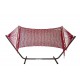 ALTINOLUK HAMAK ÇİFT KİŞİLİK PÜSKÜLLÜ HAMAK SET METAL AYAKLI (KIRMIZI) ALTINOLUK HAMAK ÇİFT KİŞİLİK PÜSKÜLLÜ HAMAK SET METAL AYAKLI (KIRMIZI)