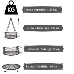 ALTINOLUK HAMAK  80'LİK BEYAZ SARI  MİNDERLİ DAVUL SALINCAK
